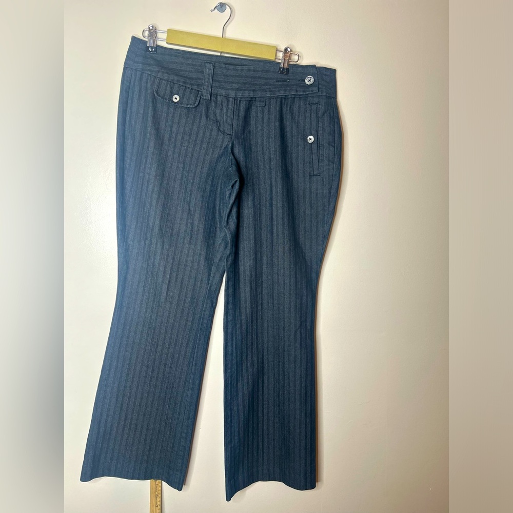 Torrid Gray Pinstripe Dress Pants Bootcut